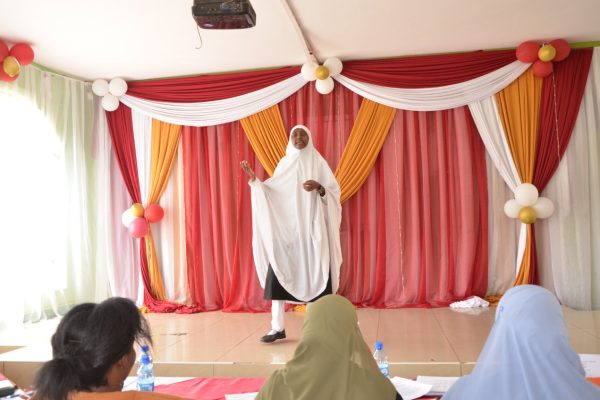 HALIMA SILAU DURING INTER CLASS ORATORY COMPETITION