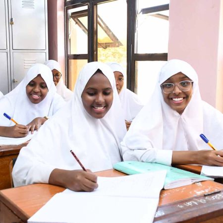 Happy girls in class c