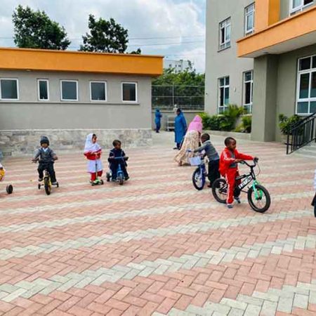 Toy day where learners carry their toys and bikes to have fun